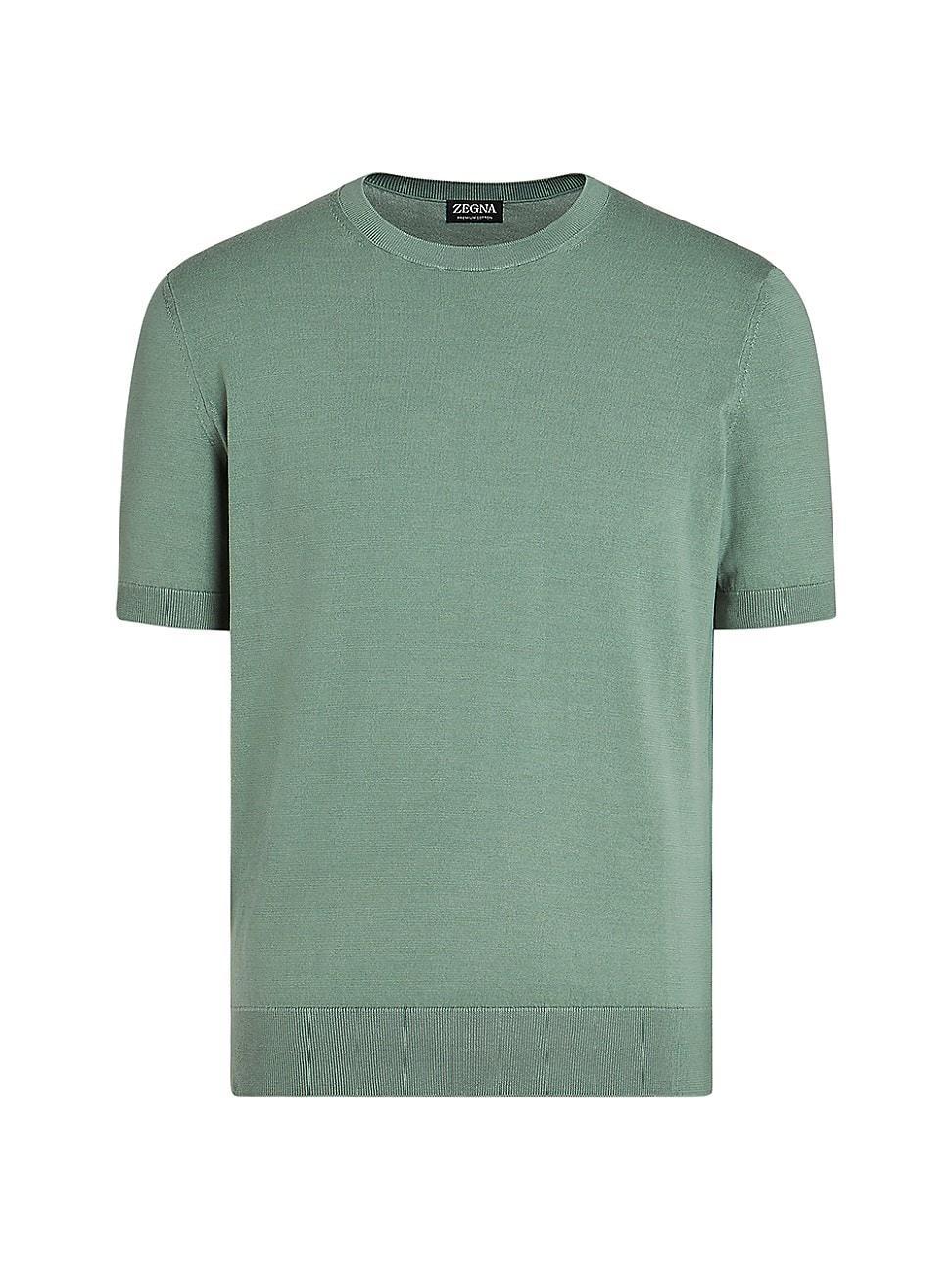 Mens Cotton Crewneck T-Shirt Product Image