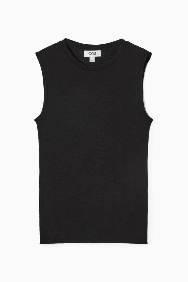 MERINO WOOL KNITTED TANK TOP Product Image