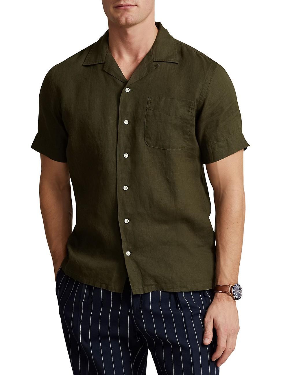 Mens Linen Camp Shirt product image