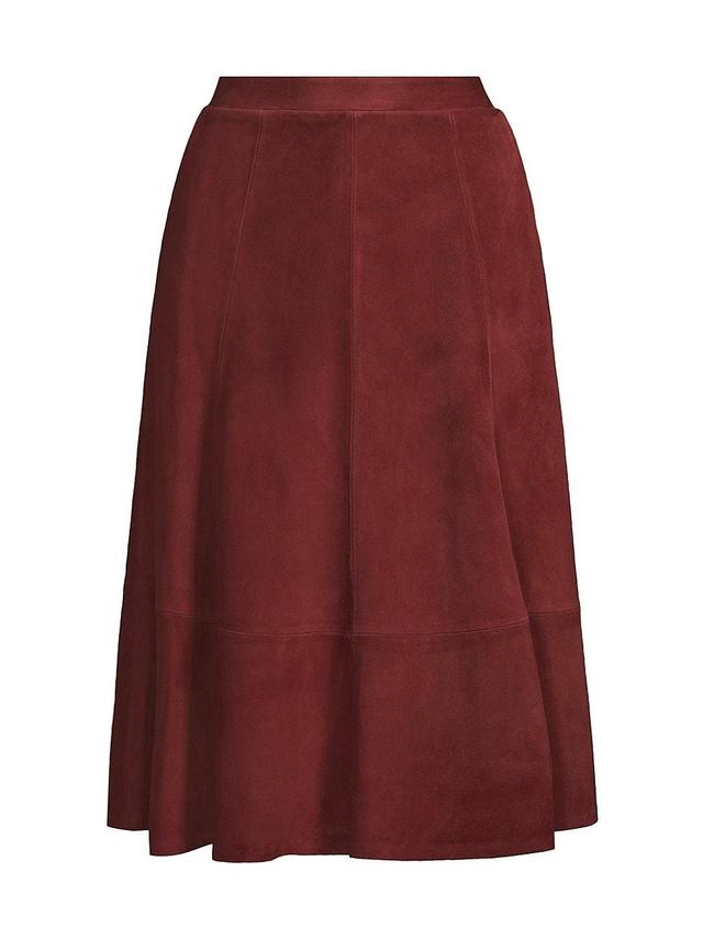 Womens Amanda Suede A-Line Skirt Product Image