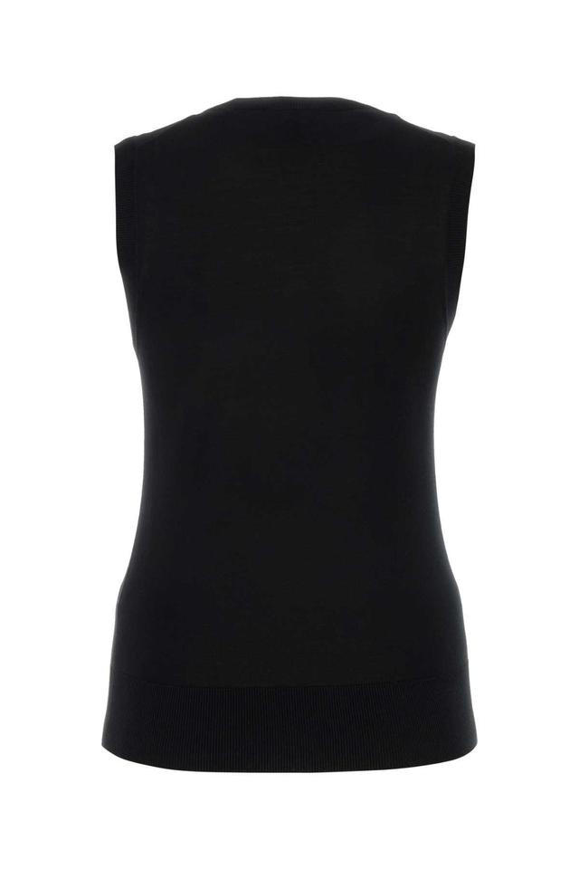 Black Wool Top Product Image