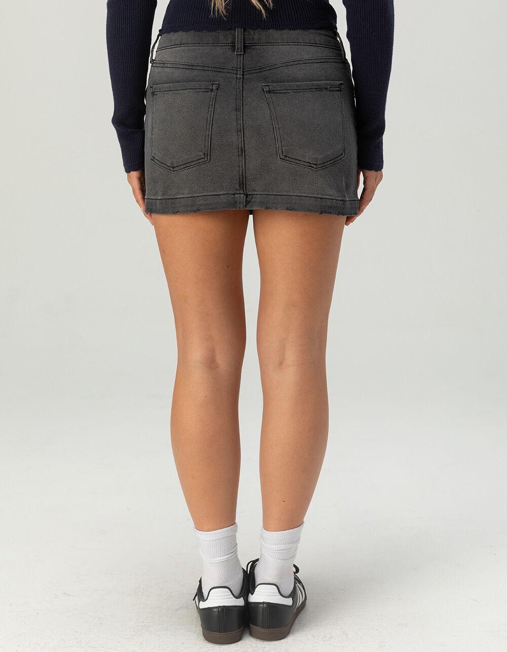 RSQ Womens Low Rise Denim Mini Skirt Product Image