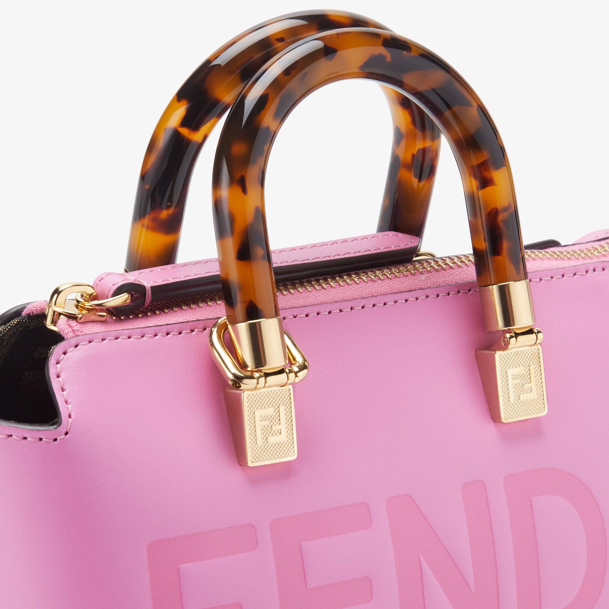 By The Way MiniPink leather small Boston bag Product Image