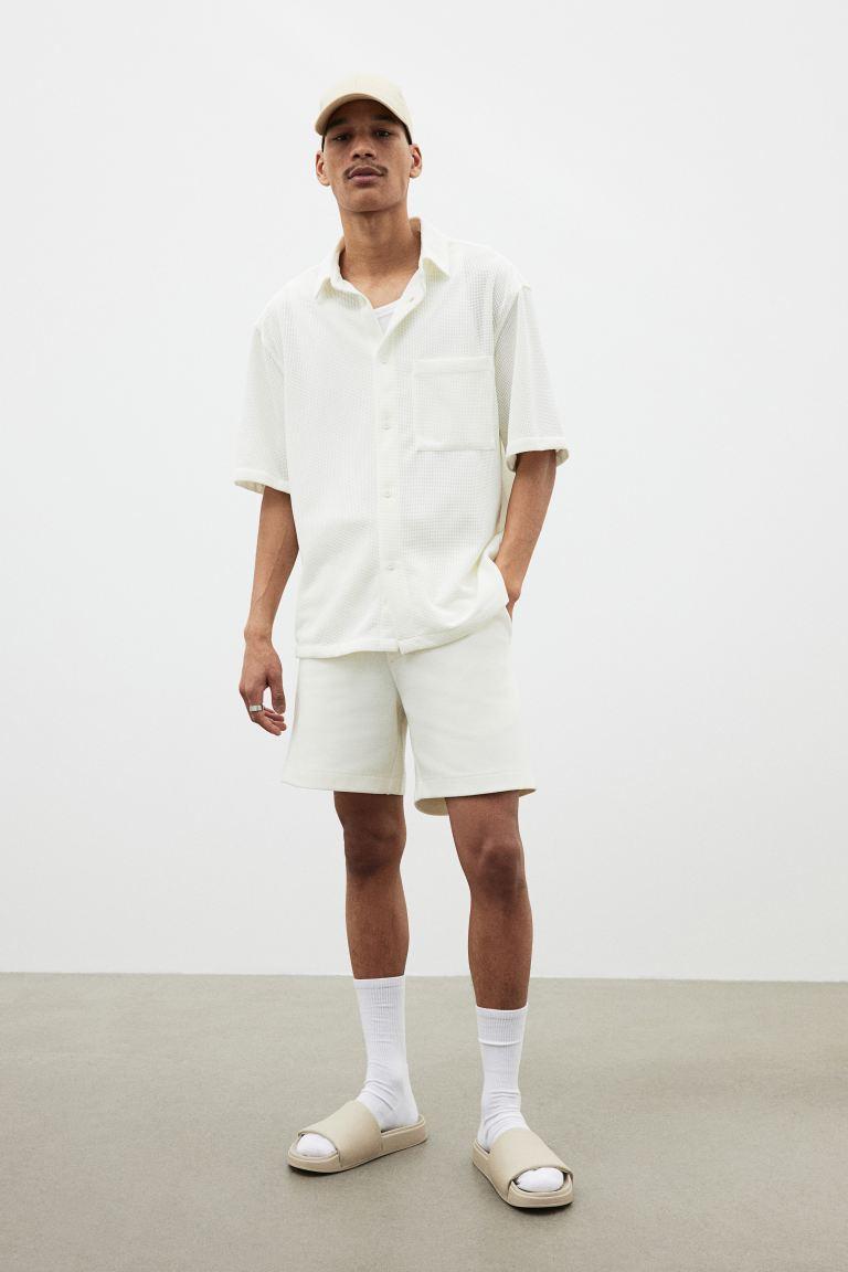 Regular Fit Waffled Shirt Product Image