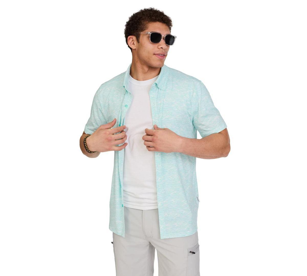 WearFirst Mens High Tide Short Sleeve Button Up Shirt Product Image