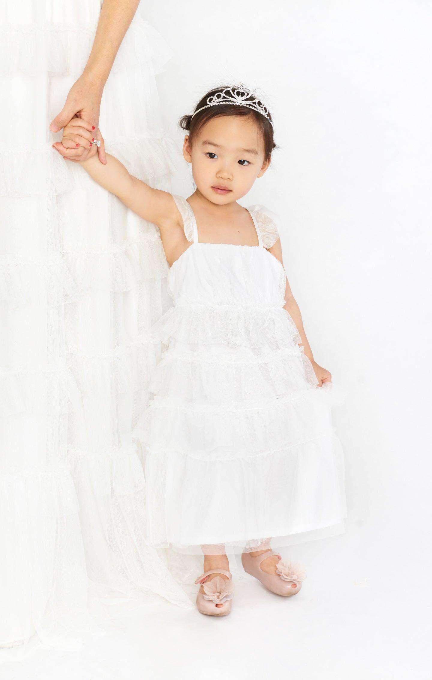 Little Fairytale Dress ~ White Tulle Kids Product Image