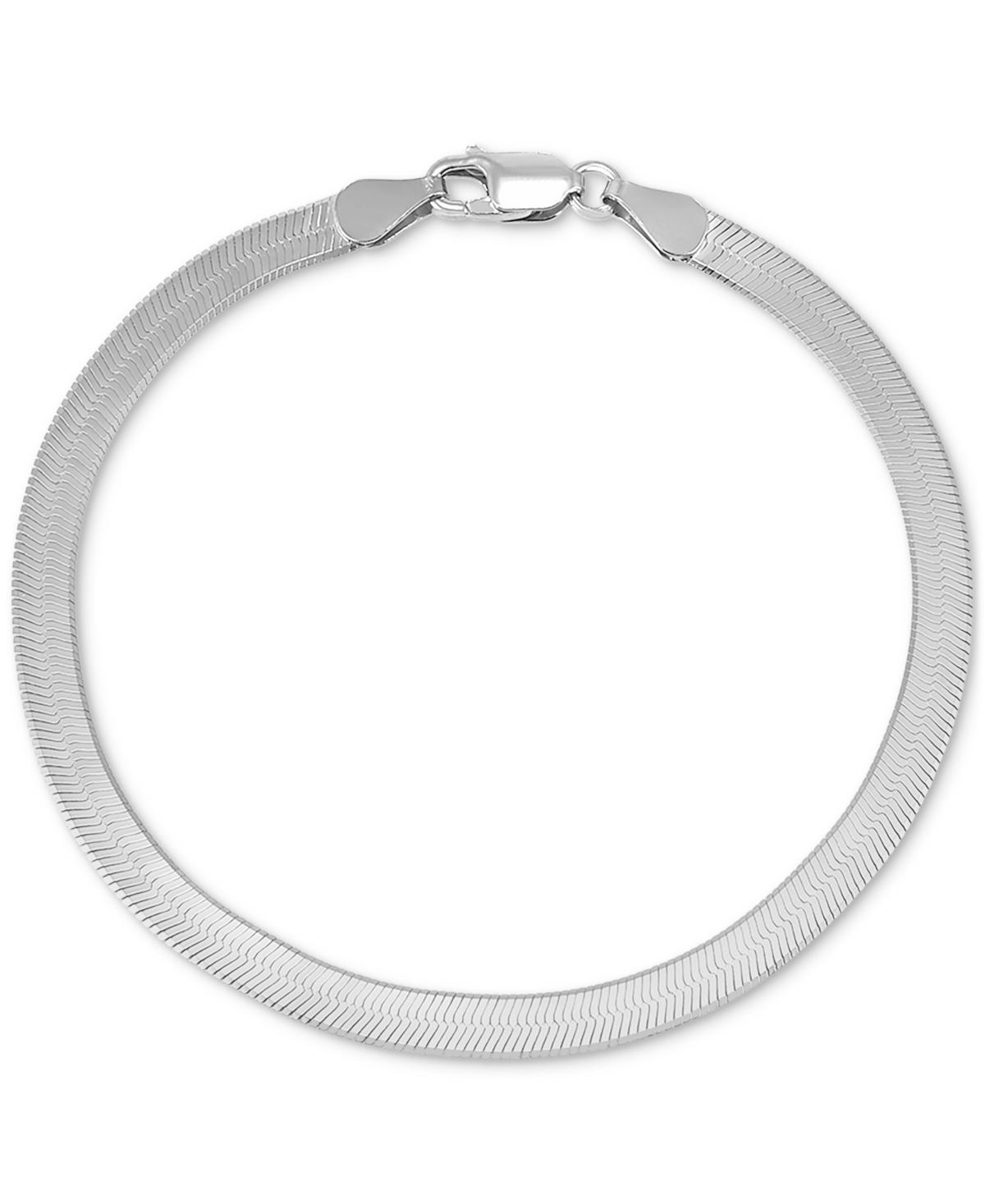 Saks Fifth Avenue Made in Italy Women's Sterling Silver Herringbone Chain Bracelet  - female - Size: one-size Product Image