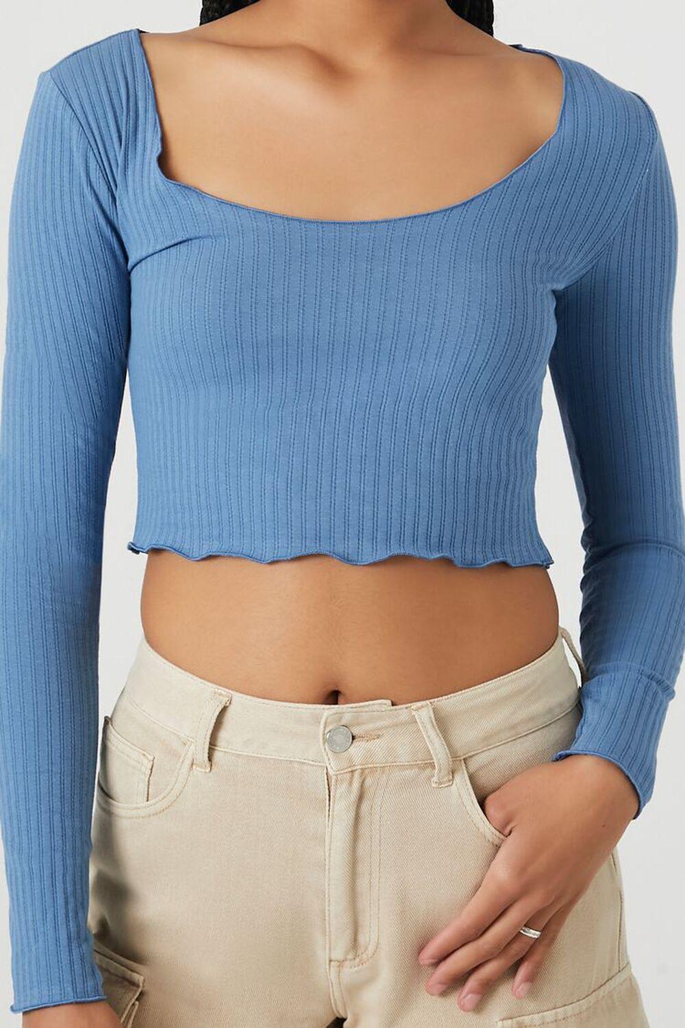 Pointelle Knit Crop Top | Forever 21 Product Image