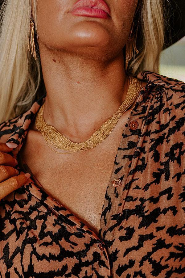 Make Your Entrance Layered Necklace In Gold Product Image