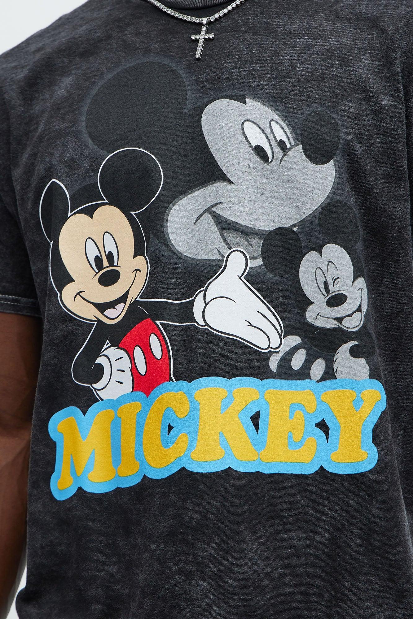 Disney Mickey Mouse Portrait Short Sleeve Tee - Black Wash Product Image