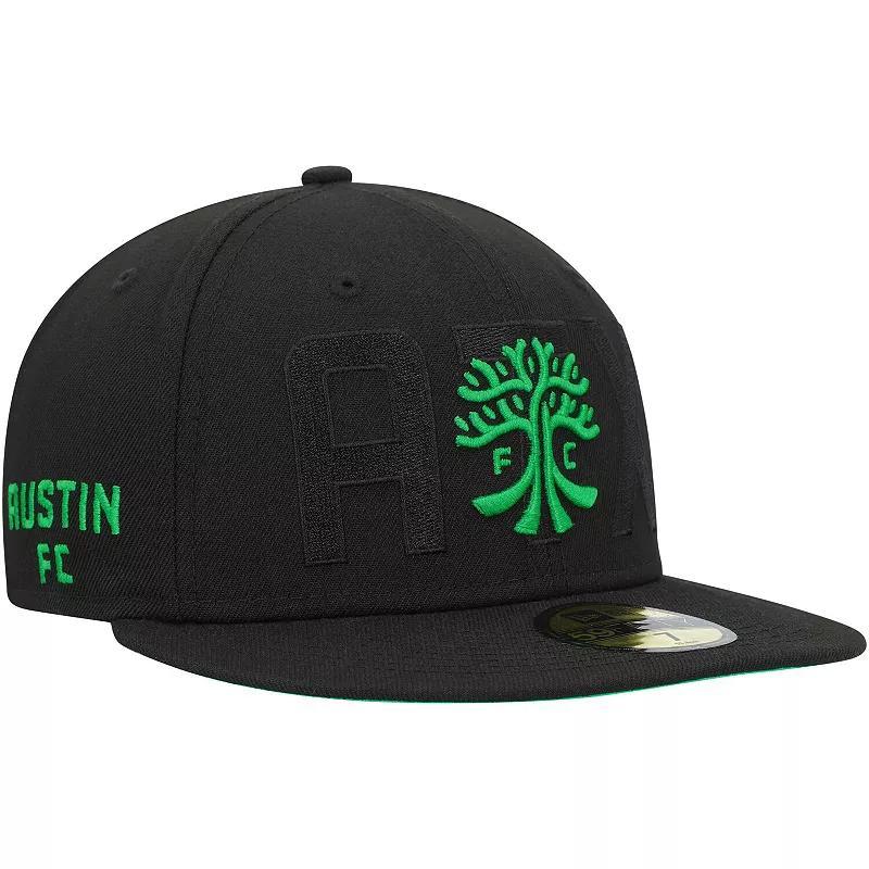 Mens New Era Black Austin FC Kick Off 59FIFTY Fitted Hat Product Image