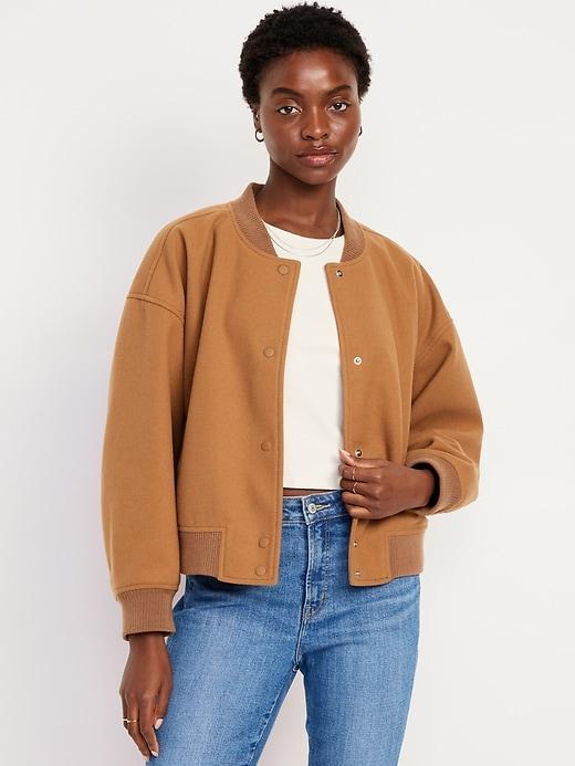 Oversized Bomber Jacket Product Image