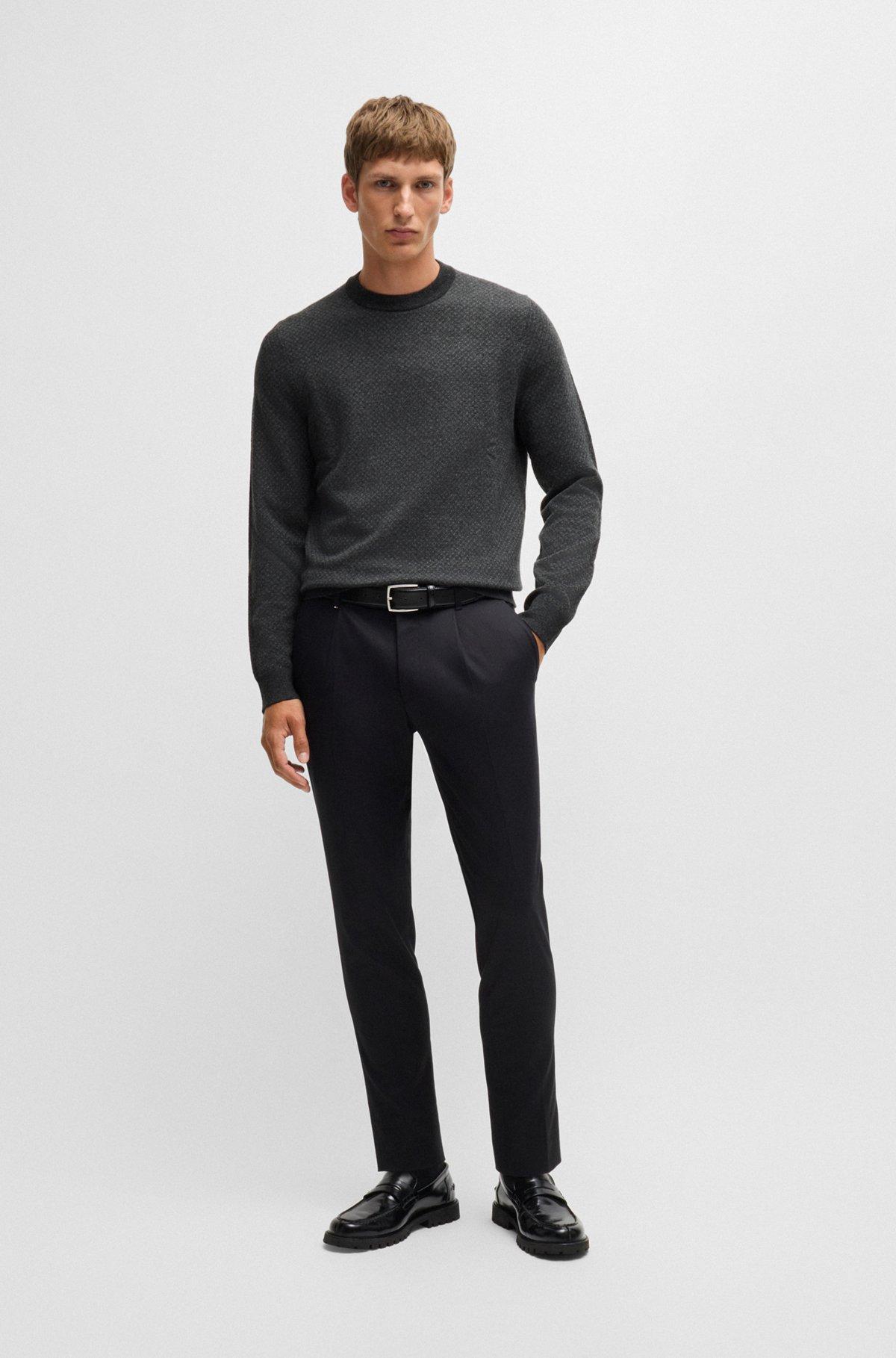 Crew-neck sweater in wool Product Image