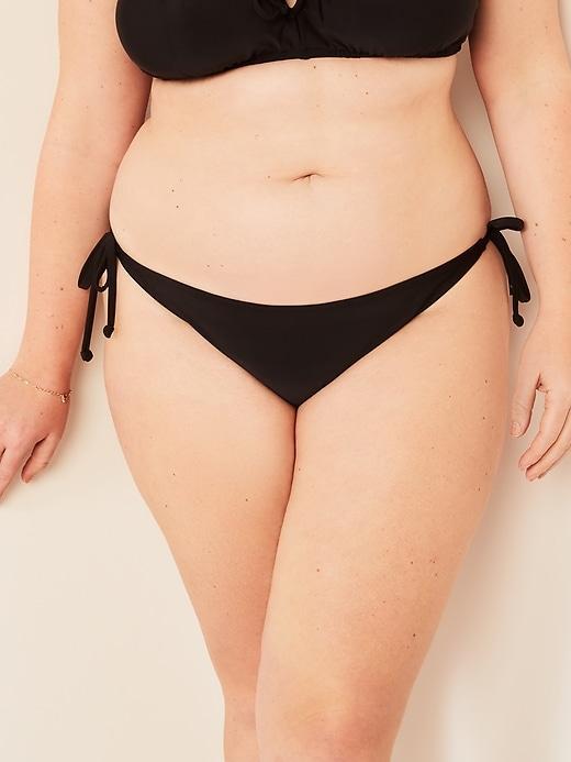 Low-Rise String Bikini Swim Bottoms Product Image