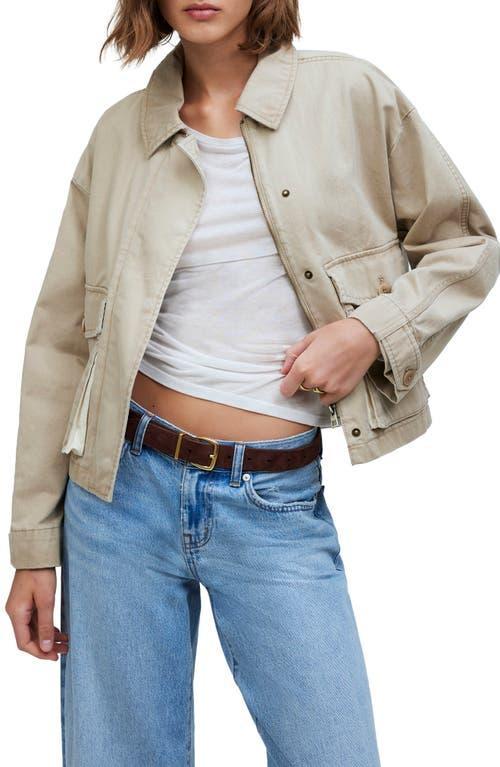 Madewell Woolf Crop Cargo Jacket Product Image