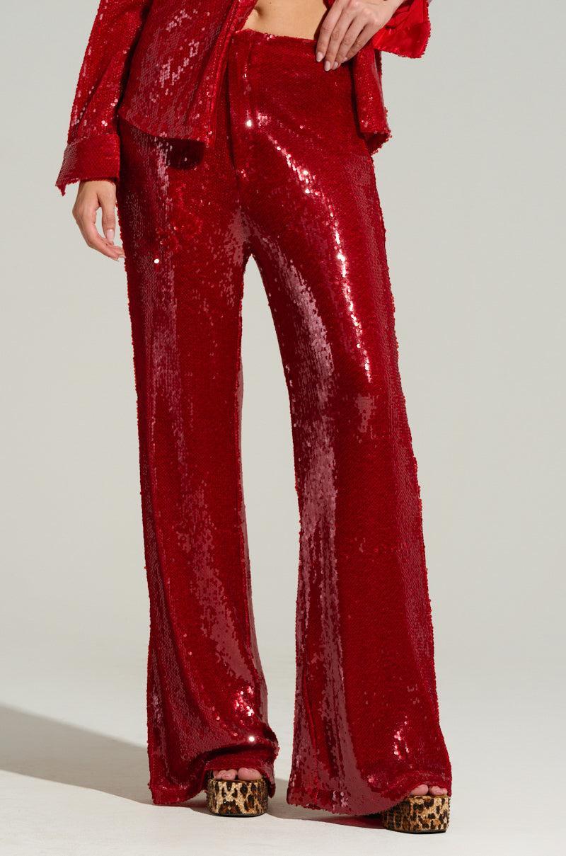 LOVER ZONE SEQUIN TROUSER Product Image