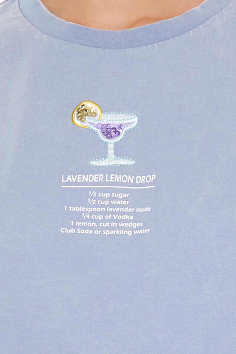 Sequin Lavender Lemon Drop Tee | Forever 21 Product Image