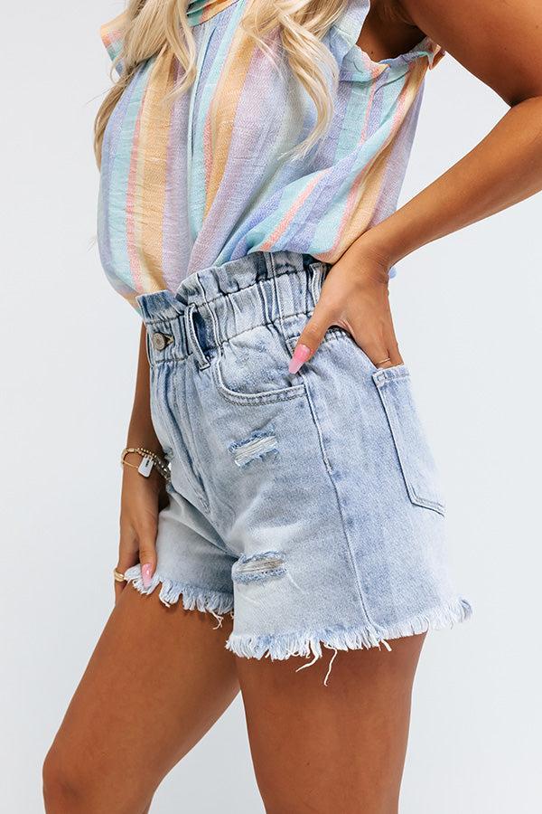 KanCan The Koty High Waist Distressed Shorts Product Image