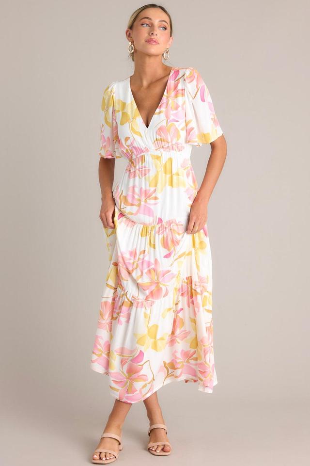 Z-Supply Kat Golden Hour Sandstone Floral Maxi Dress Product Image