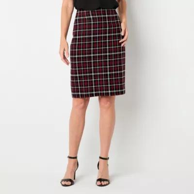 Black Label by Evan-Picone Plaid Womens Suit Skirt Product Image