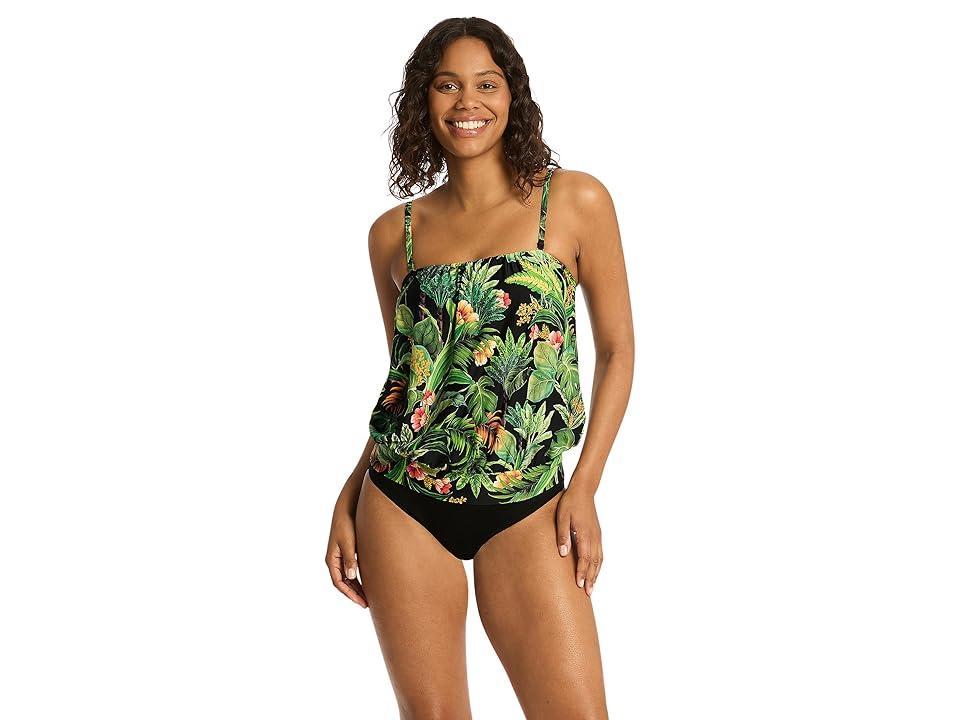 SEA LEVEL SWIM Lotus Blouson Bandeau Singlet Women's Swimwear Product Image