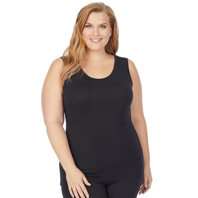 Plus Size Cuddl Duds Soft Wear with Stretch Reversible Tank Top, Womens Product Image