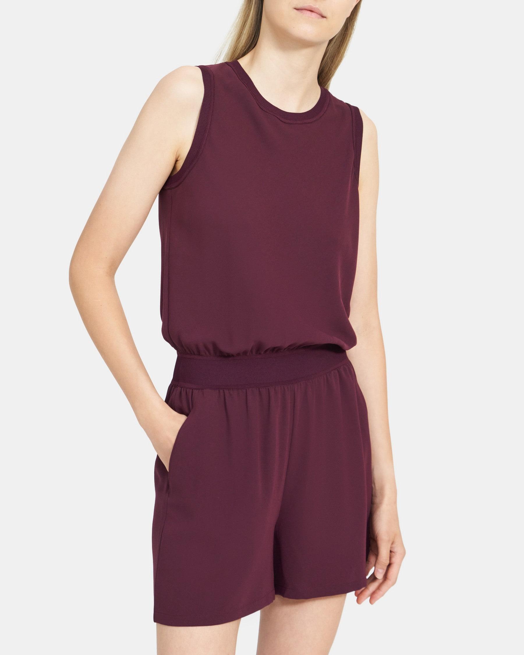 Lewie Romper in Crepe Product Image