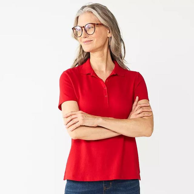 Womens Croft & Barrow Essential Polo Product Image