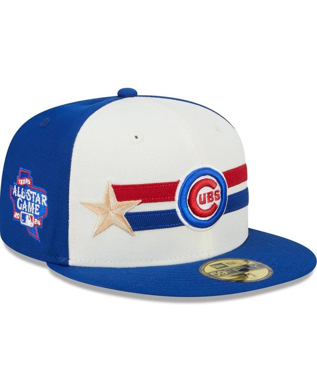 New Era Mens Cream Chicago Cubs 2024 Mlb All-Star Game Workout 59FIFTY Fitted Hat - Cream, Royal Product Image