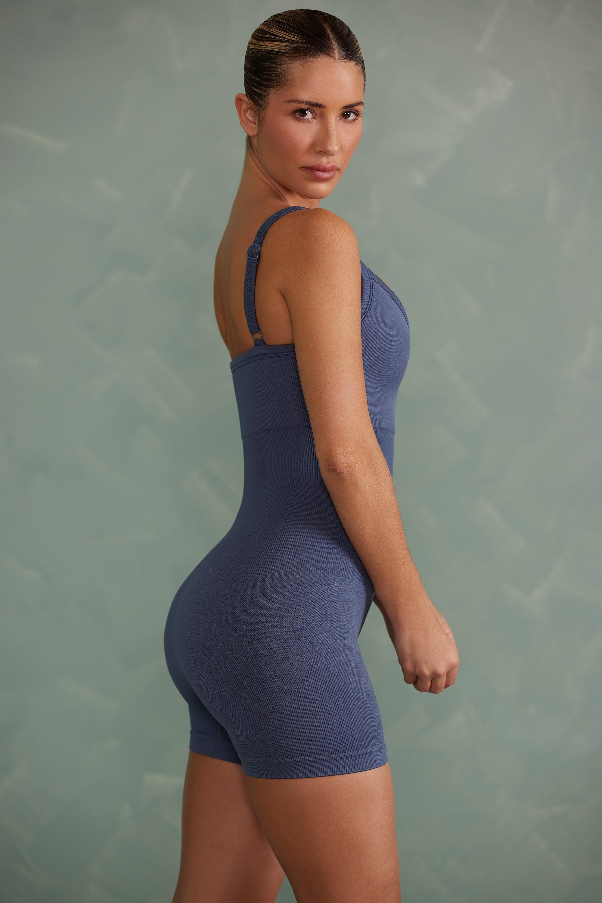 Super Sculpt Unitard in Steel Blue Female Product Image