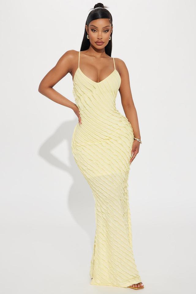 Time To Cool Off Maxi Dress - Yellow Product Image