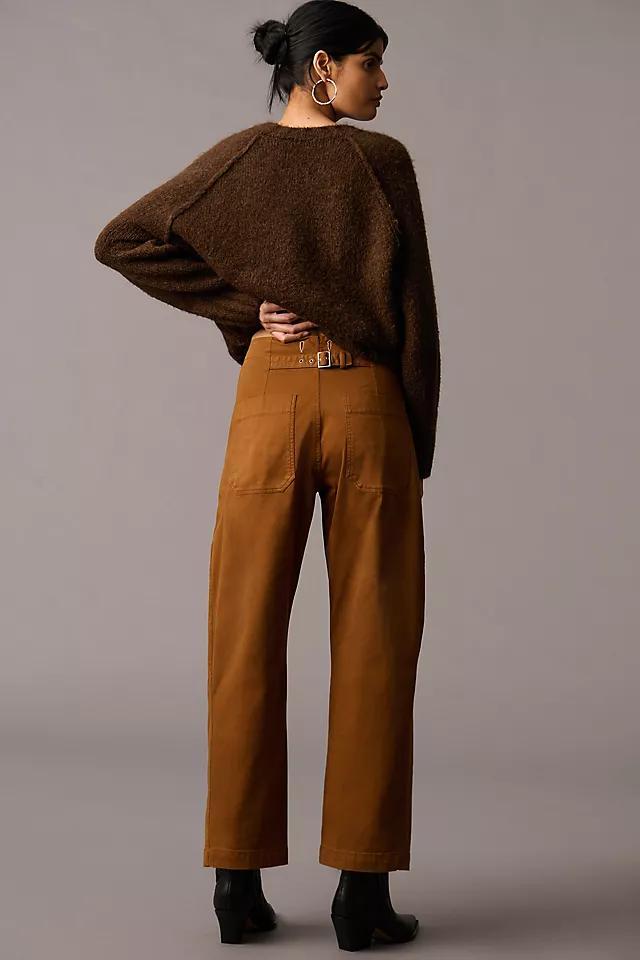 The Arin Mid-Rise Button-Front Barrel Pant by Pilcro  Product Image