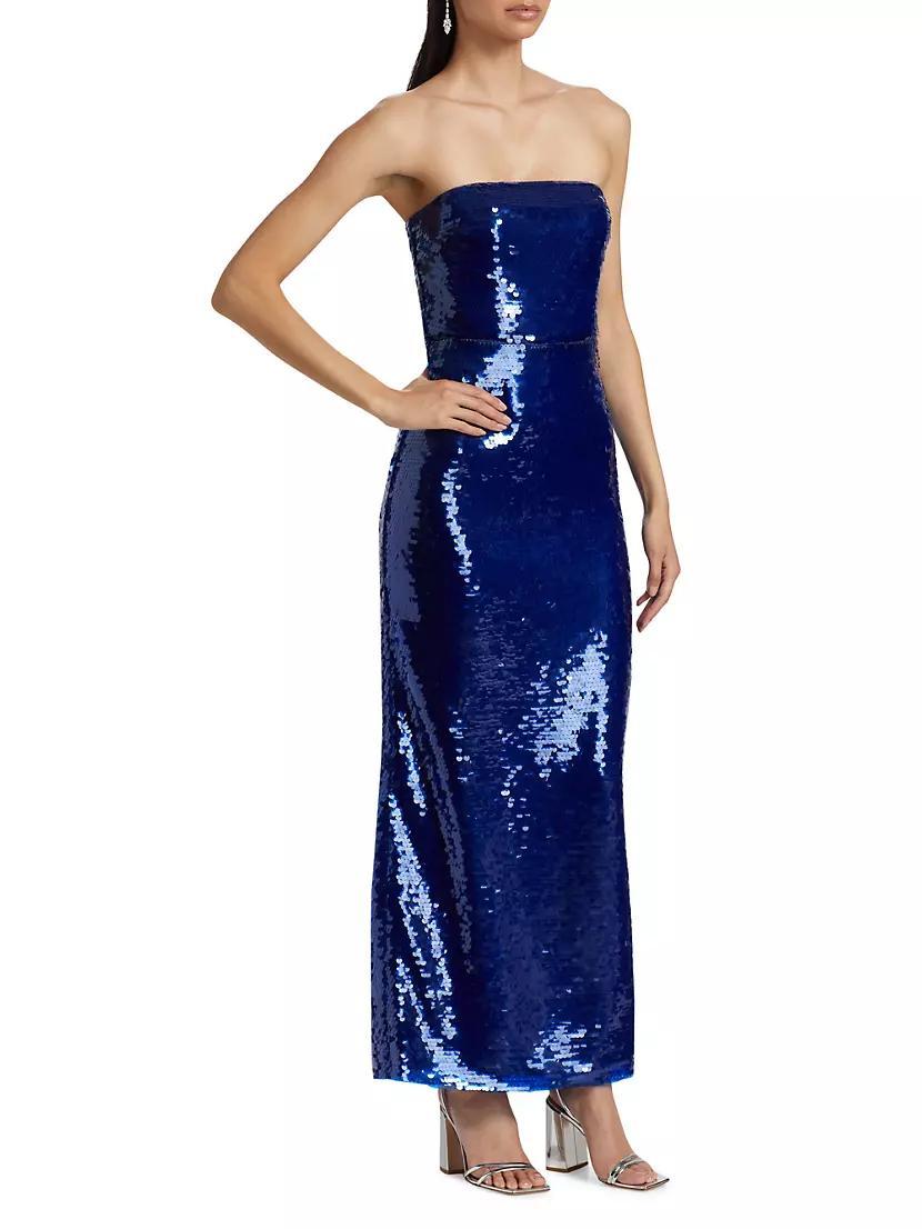 Mira Sequin Strapless Gown Product Image