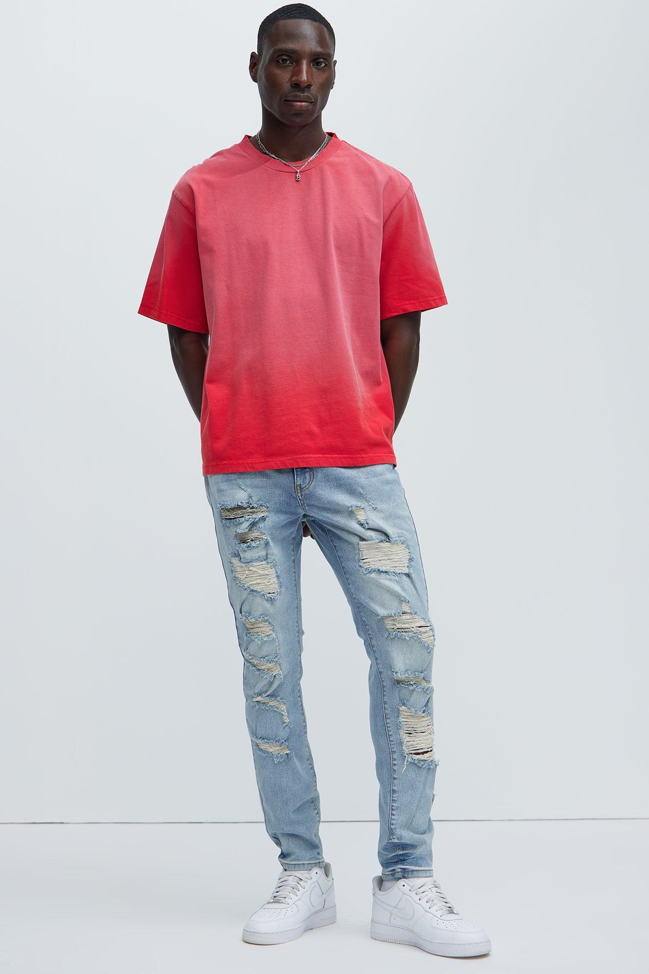 Dion Relaxed Tee - Red Product Image