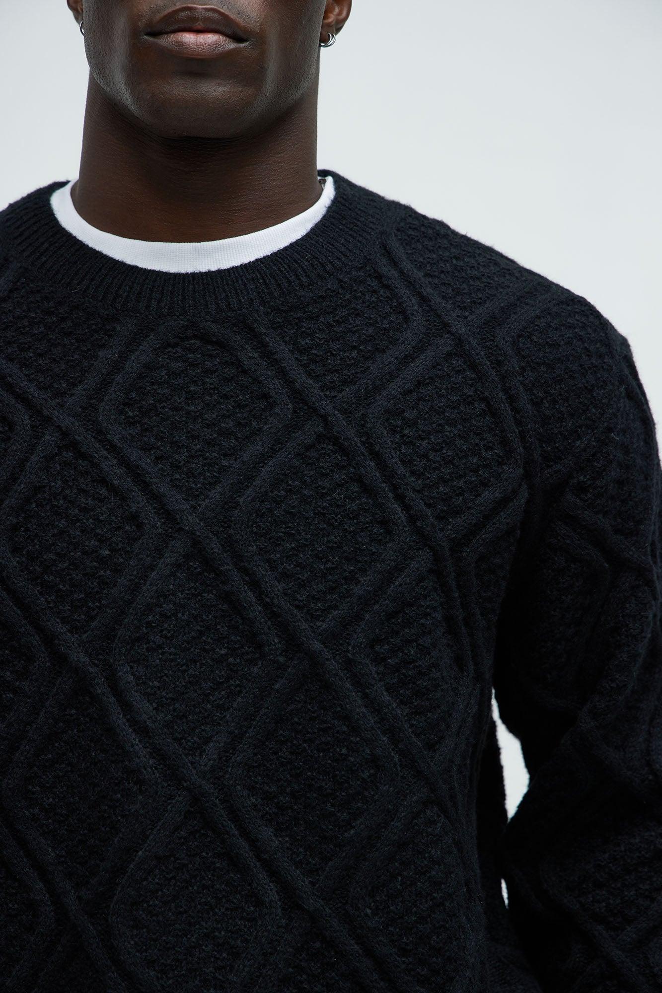 Fast Track Crewneck Sweater - Black Product Image