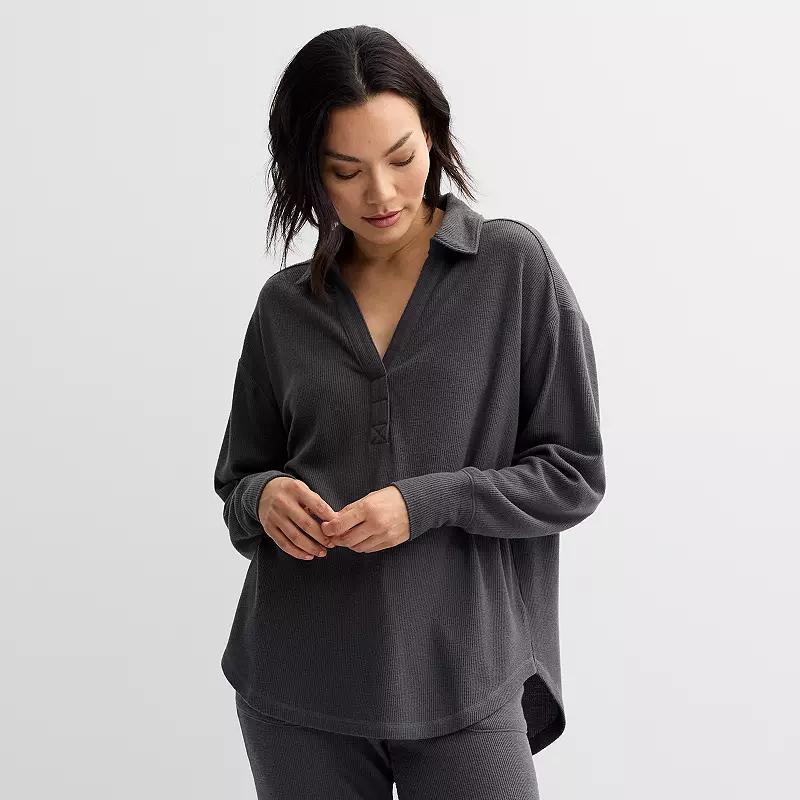 Womens Sonoma Goods For Life Collared Sleep Top Product Image