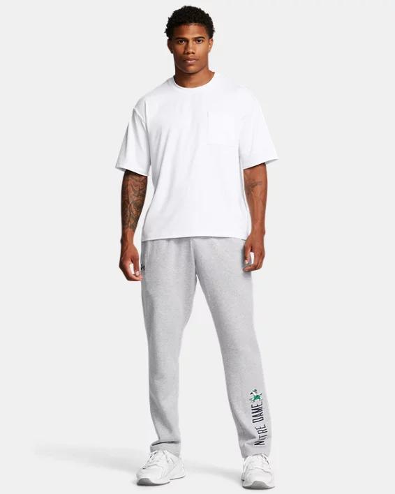 Men's UA Rival Fleece Collegiate Open Bottom Pants Product Image