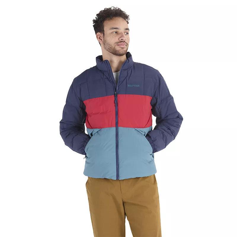 Mens Marmot Ares Colorblock Down Puffer Jacket Product Image