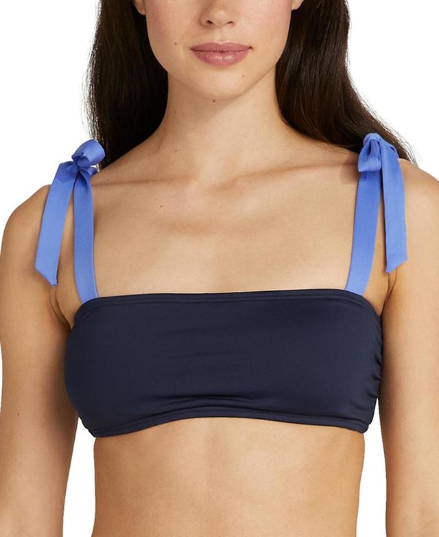 kate spade new york Womens Tie-Shoulder Bikini Top Product Image