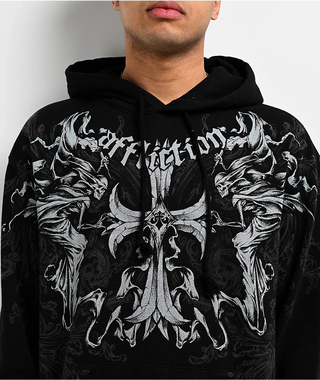 Affliction Jump Black Hoodie Product Image