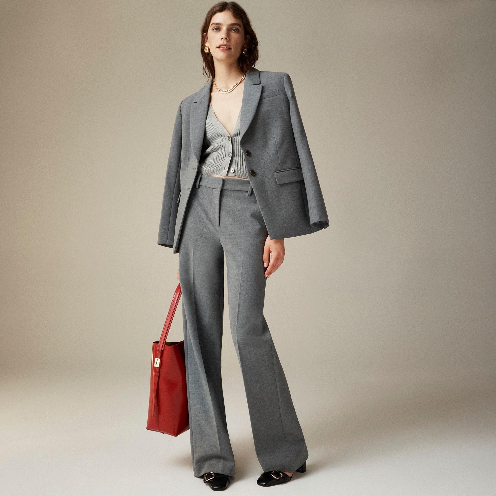 Wide-leg trouser in four-season stretch product image