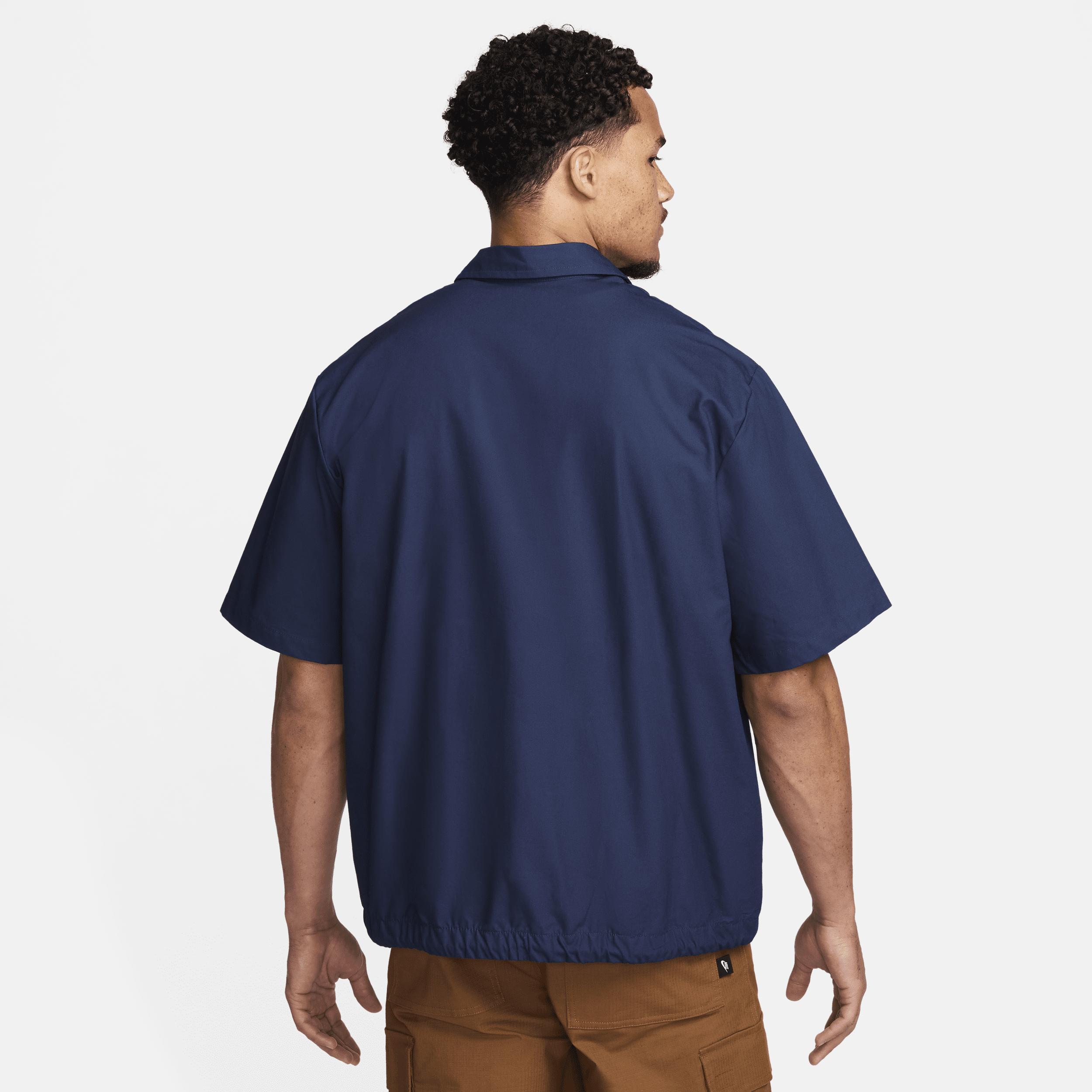 Nike Men's Club Short-Sleeve Oxford Button-Up Shirt Product Image