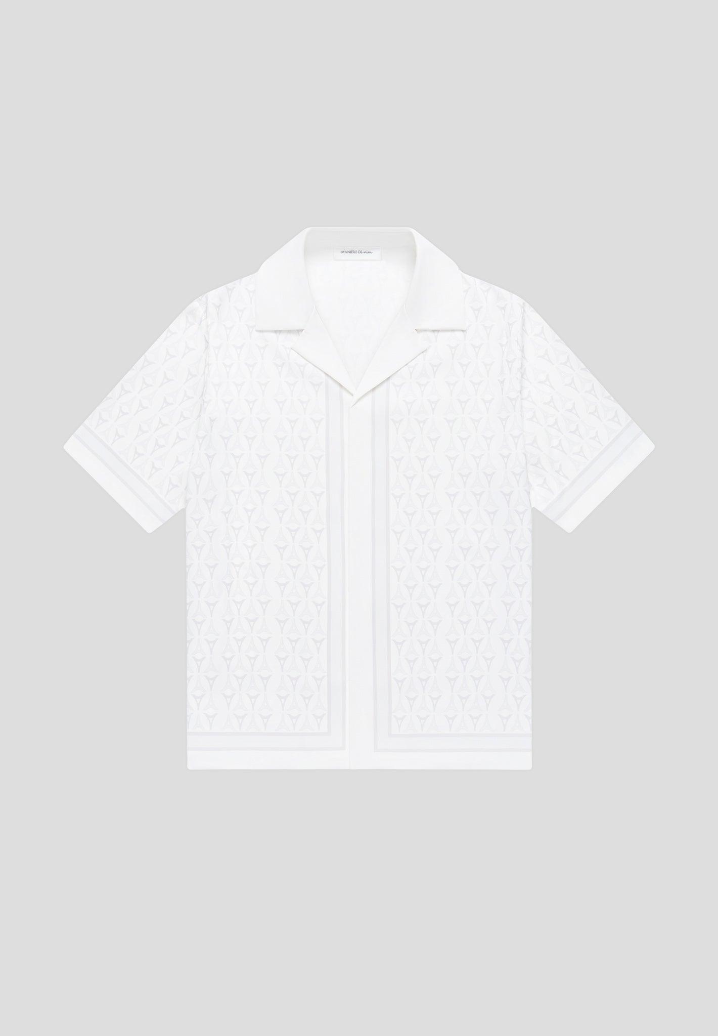 Eiffel Monogram Resort Shirt - White Male Product Image