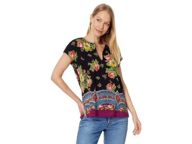 Johnny Was Spark Dolman V-Neck (Multicolor) Women's Clothing Product Image