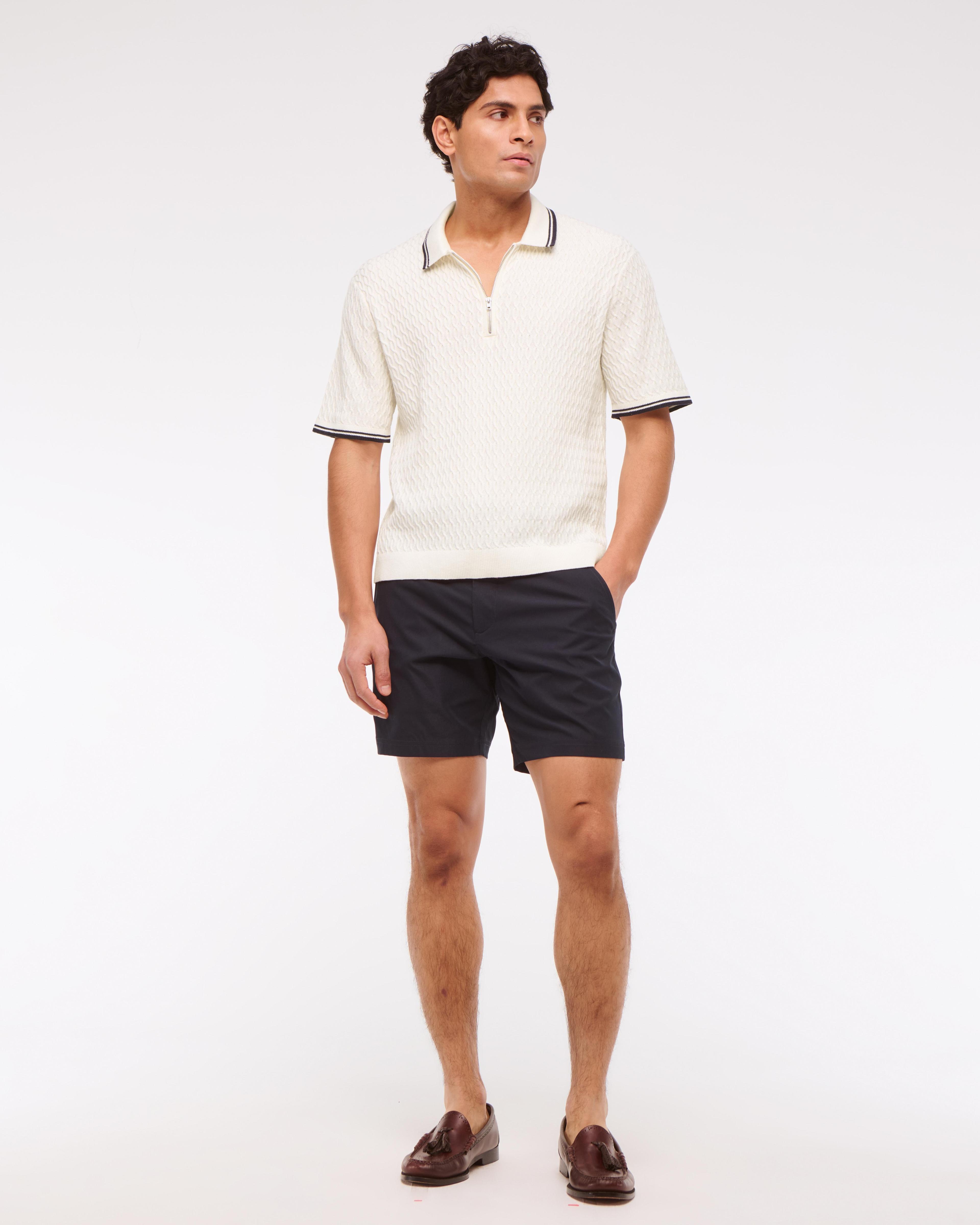 Tipped Zip Sweater Polo Product Image