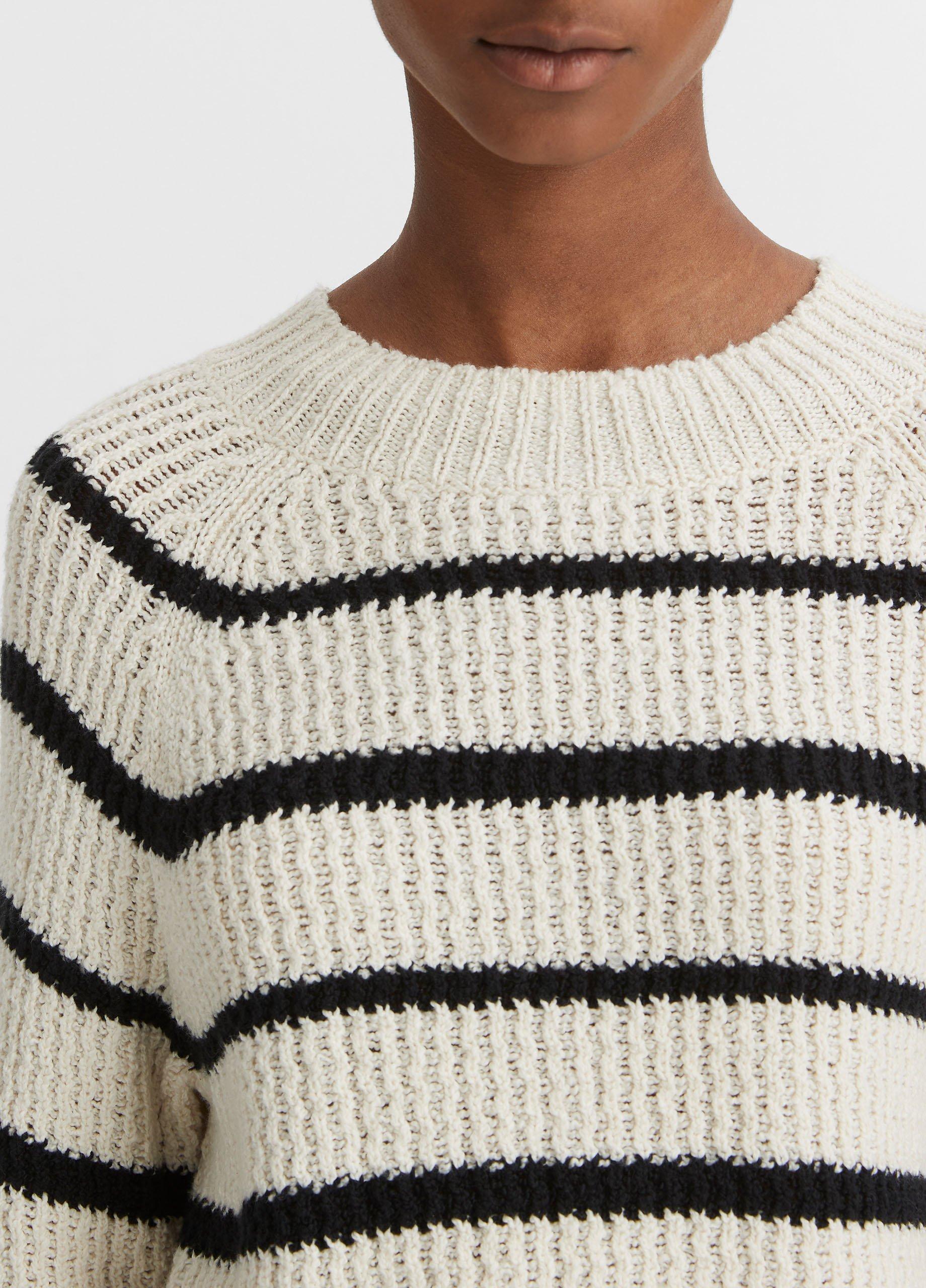 Ribbed Stripe Pullover Product Image