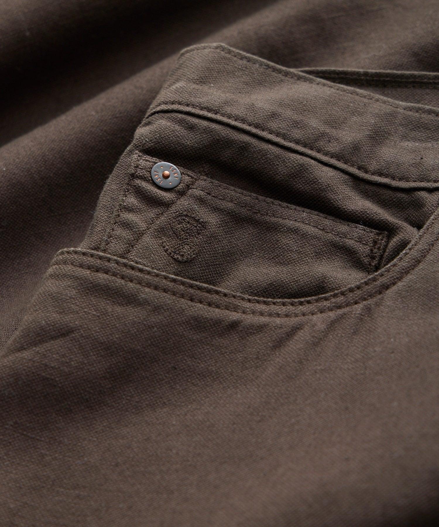 Relaxed Fit 5-Pocket Cotton Linen Pant Product Image