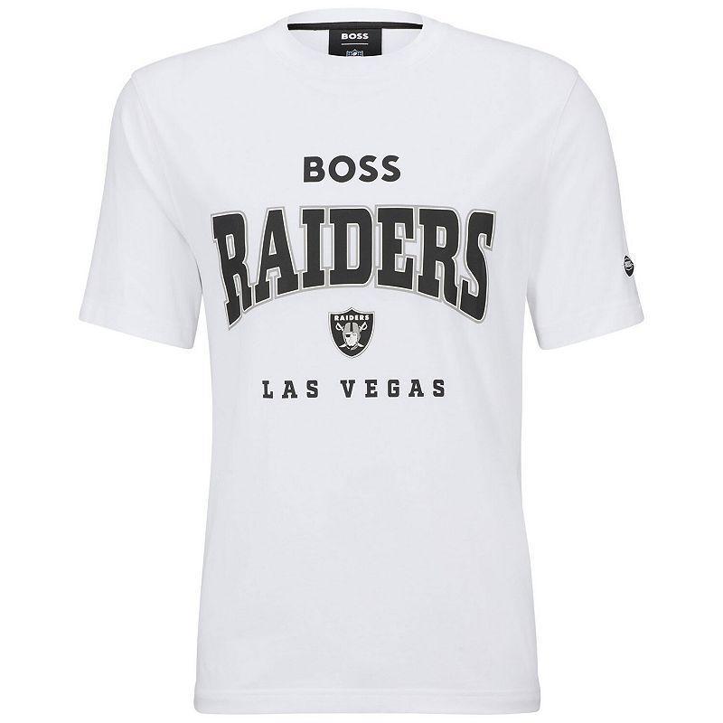 Mens BOSS x NFL Stretch-Cotton T-Shirt With Collaborative Branding Product Image