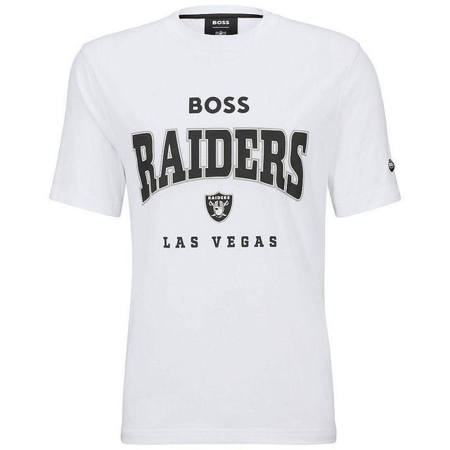 Mens BOSS x NFL Stretch-Cotton T-Shirt With Collaborative Branding Product Image