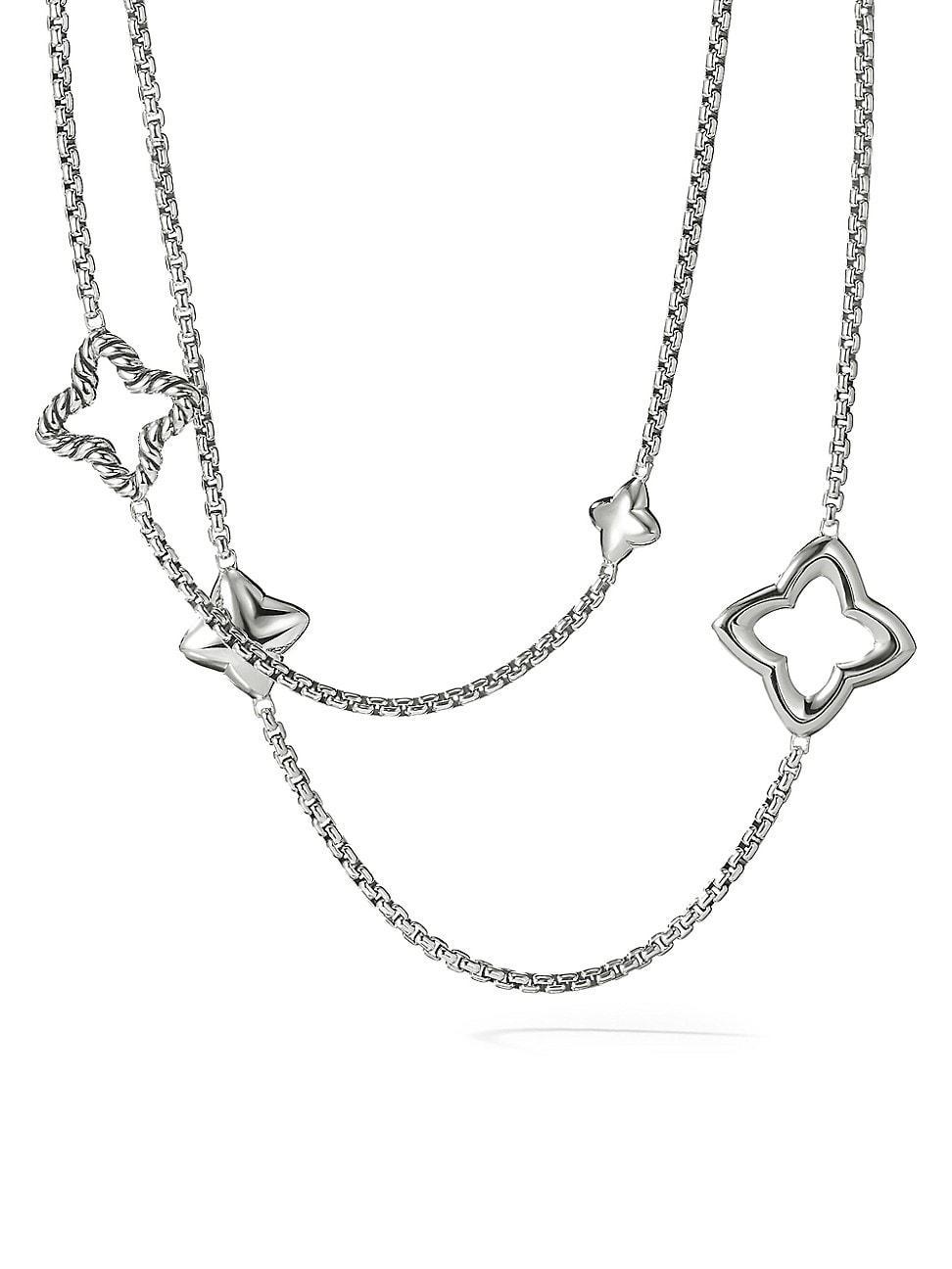 Womens Quatrefoil Chain Necklace Product Image